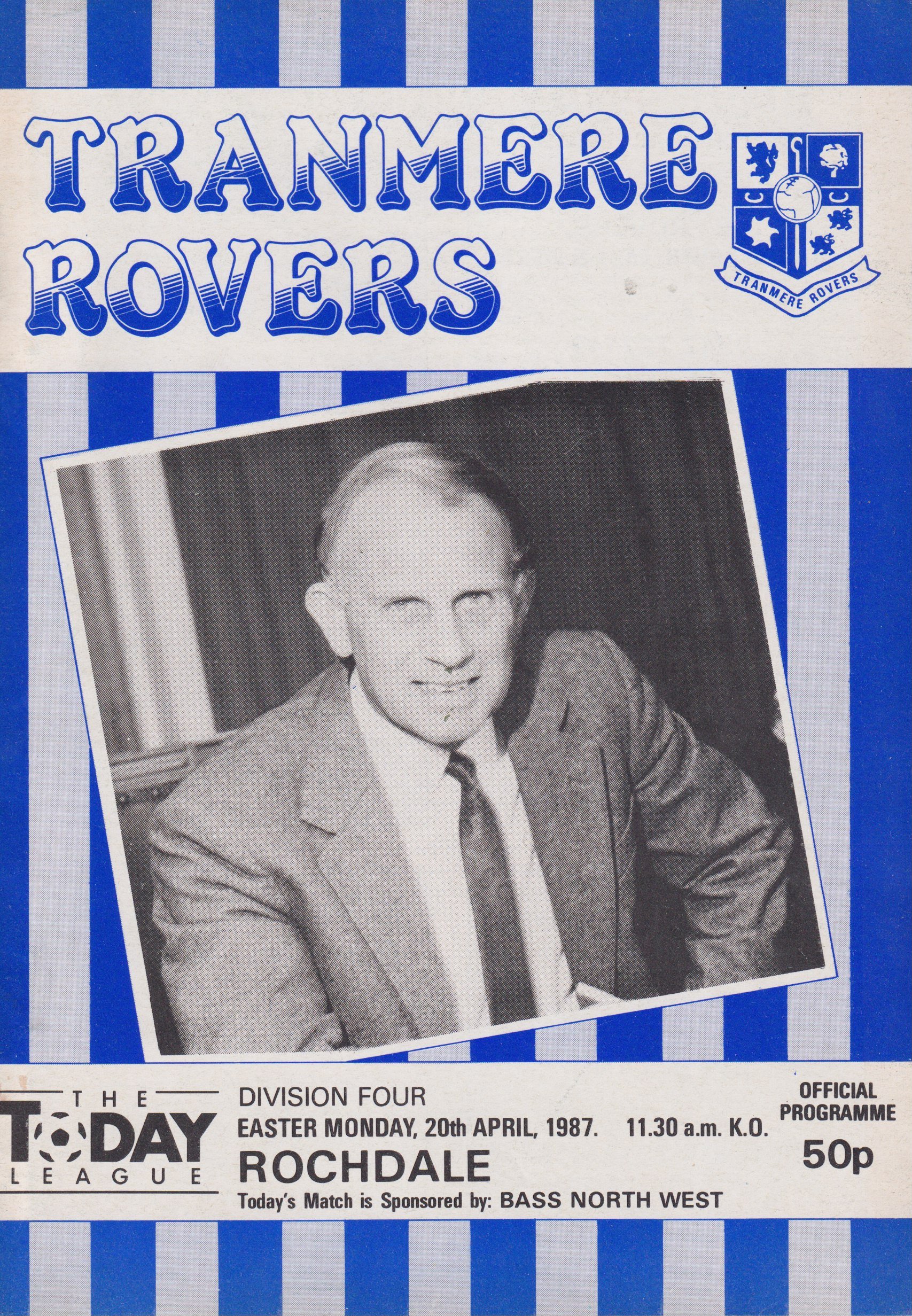Tranmere Rovers v Rochdale match programme